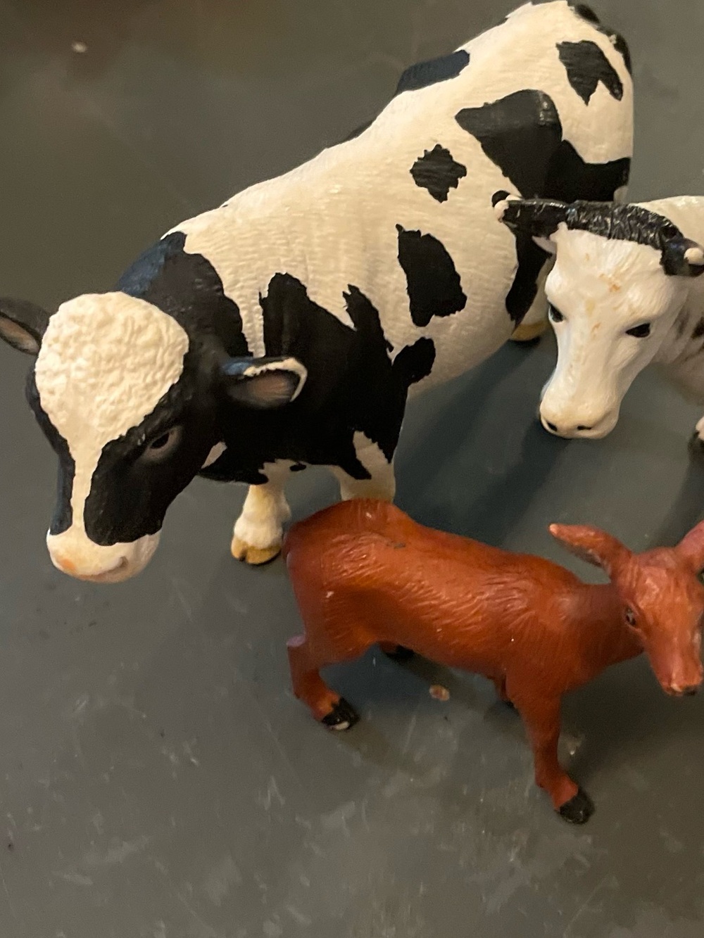 Schleich COW Dairy Cow Farm Animal with Deer And Another Cow